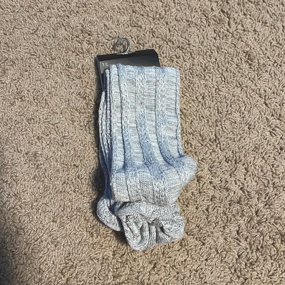 NWT over the knee socks in grey